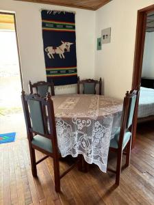 En eller flere senge i et værelse på Aire Puro, Descanso cerca a Bta