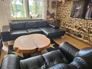 Ruang duduk di Fiskekamp Rusksele