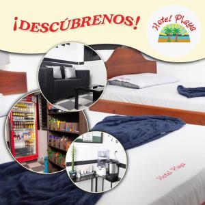Postel nebo postele na pokoji v ubytování Hotel Playa Sur