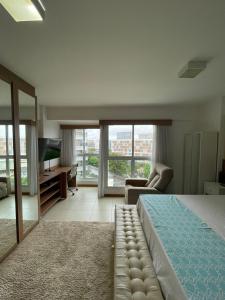 Ένα ή περισσότερα κρεβάτια σε δωμάτιο στο Flat moderno hotel Saint Moritz +29 φωτογραφίες