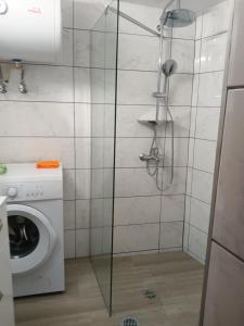 Koupelna v ubytování Anilio casa