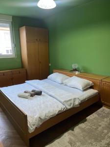 Postel nebo postele na pokoji v ubytování Apartment Vračar Nikšić