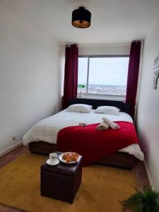 Ένα ή περισσότερα κρεβάτια σε δωμάτιο στο Rétro Romance in Mulhouse