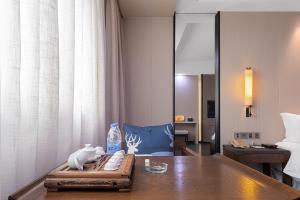 Xiamen Minyi International Hotel的休息区
