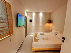 TV/trung tâm giải trí tại Trees Art Hotel & Suites