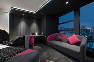 Istumisnurk majutusasutuses Beso Designer Apartent Hotel