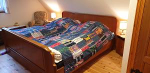 Postel nebo postele na pokoji v ubytování Treppenspeicher Killmann