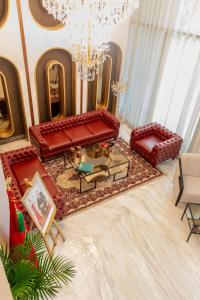 Χώρος καθιστικού στο BRĂAT Hôtel