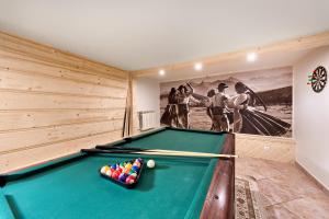 a billiard room with a pool table in it at Willa Górski Potok - W CENIE ŚNIADANIE I ZNIŻKI NA TERMY ! in Biały Dunajec