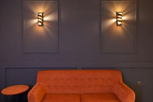 Χώρος καθιστικού στο Nest Suites