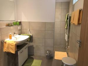 Koupelna v ubytování Appartementhaus Angelika