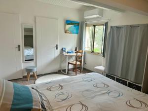 Posteľ alebo postele v izbe v ubytovaní Chambre d'hôtes Casa Tib