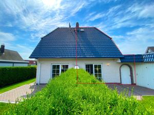 Bygningen som feriehuset ligger i