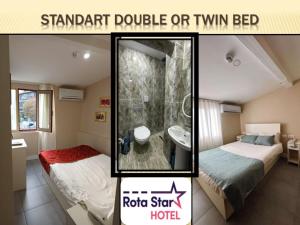 Postel nebo postele na pokoji v ubytování Rota Star Hotel Beyoğlu