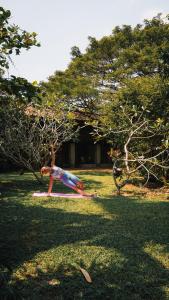 Taman di luar Dunes Unawatuna Hotel