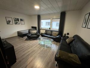 Istumisnurk majutusasutuses Ferienwohnung am See Dillich - Hunde willkommen - Eigener eingezäunter Garten - Ruhige Lage