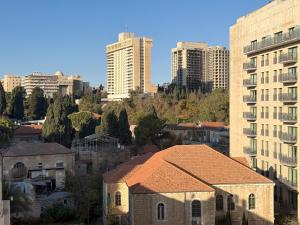 Vista generica su Gerusalemme o vista sulla città dall'interno dell'hotel