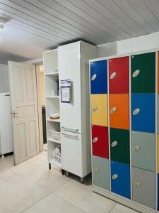 Η κουζίνα ή μικρή κουζίνα στο Hostel Ditália