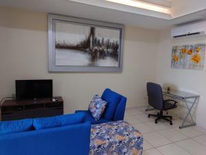 TV a/nebo společenská místnost v ubytování Moderno y cómodo apartamento