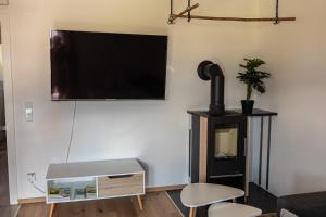 TV a/nebo společenská místnost v ubytování Ferienwohnung Eisl