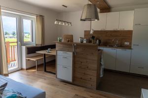 Kuchyň nebo kuchyňský kout v ubytování Ferienwohnung Eisl