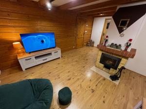 TV i/ili multimedijalni sistem u objektu Chatka Puchatka