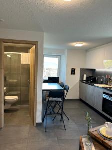 Köök või kööginurk majutusasutuses 4 valleys Modern appartment with free parking