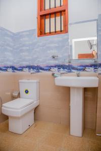 Koupelna v ubytování Hispaniola inn