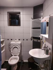 Koupelna v ubytování R Apartments