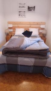 Postel nebo postele na pokoji v ubytování Appar T2 4 lits vue montagne Rez de chaussée