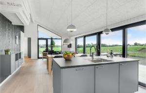 Kuchyň nebo kuchyňský kout v ubytování 3 Bedroom Beautiful Home In Haderslev