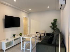 TV a/nebo společenská místnost v ubytování Apartamentos Las Acacias