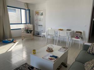 Posezení v ubytování Hija del Volcán