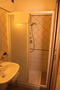 Koupelna v ubytování BiancaNeve B&B