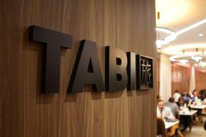 a sign for the restaurant tarma on a wall at Grand Hotel&Casino Vía Dorada in Pachuca de Soto
