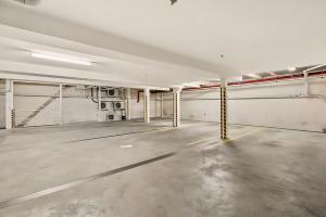 an empty parking lot in an empty parking garage at Gibson Mill waterfront loft apartment - 304 in Hobart