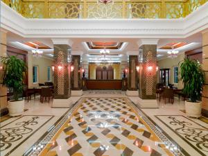 a lobby of a hotel with a large lobby sidx sidx sidx at Gural Premier Belek in Belek