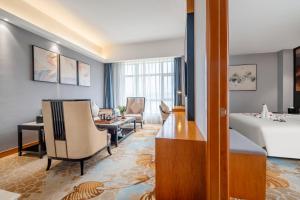 Posezení v ubytování Zhangzhou Yuyuan Hotel