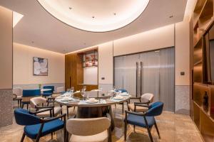 Coin salon dans l'établissement Hilton Garden Inn Shanghai Caoyang