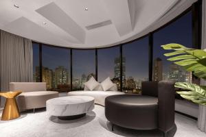 Coin salon dans l'établissement Hilton Garden Inn Shanghai Caoyang
