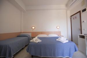 Postel nebo postele na pokoji v ubytování Hotel Altamarea