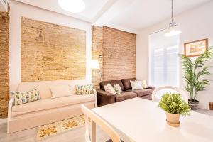 A seating area at CARTAGENAFLATS, Apartamentos San Francisco
