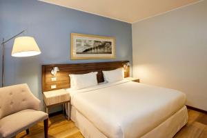 Postel nebo postele na pokoji v ubytování Radisson Blu Plaza El Bosque Santiago