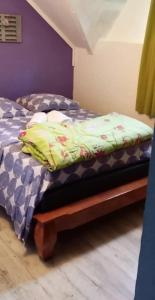 Postel nebo postele na pokoji v ubytování Gites le Matarum