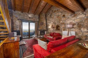 Posezení v ubytování Archontiko Fiamegou Hotel&Spa