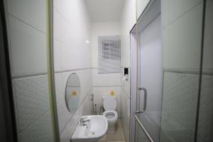Koupelna v ubytování Damac