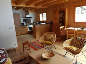 Køkken eller tekøkken på Chalet la Cry à St Gervais