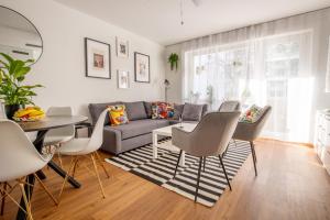 Predel za sedenje v nastanitvi Special PRIMERO PICASSO Apartment Basel, Bahnhof Grossbasel 10-STAR