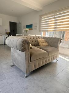 Χώρος καθιστικού στο Duplex con pileta