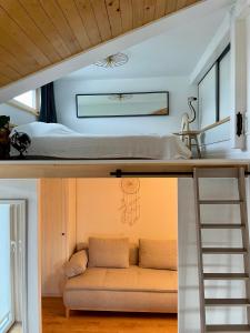 Posezení v ubytování Tiny House LORE